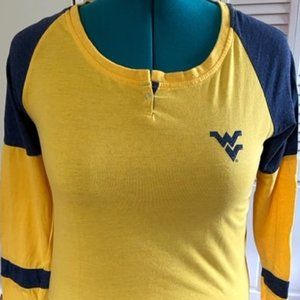 Like new long-sleeve WVU shirt with bedazzled flying WV